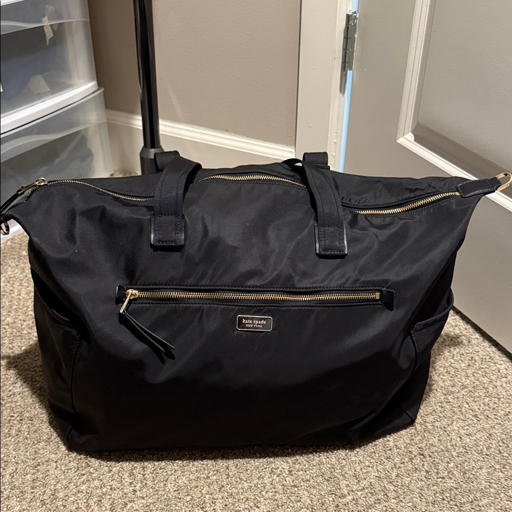 Kate Spade Black Travel Duffel Bag
